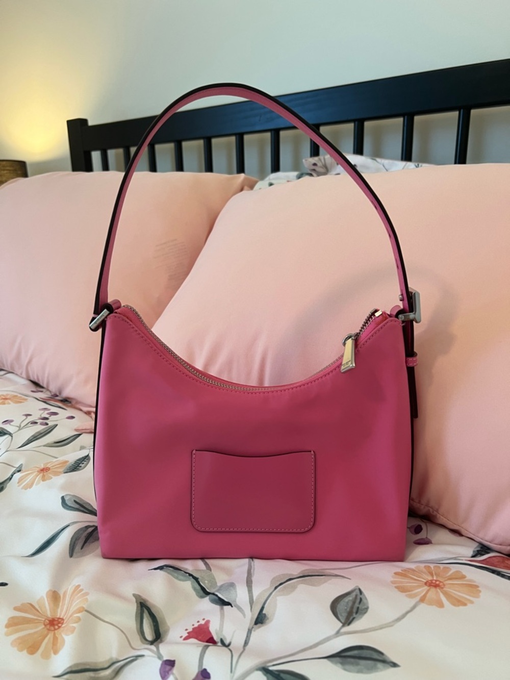 kate spade Pink Shoulder Bag Black Logo - Picture 3 of 12